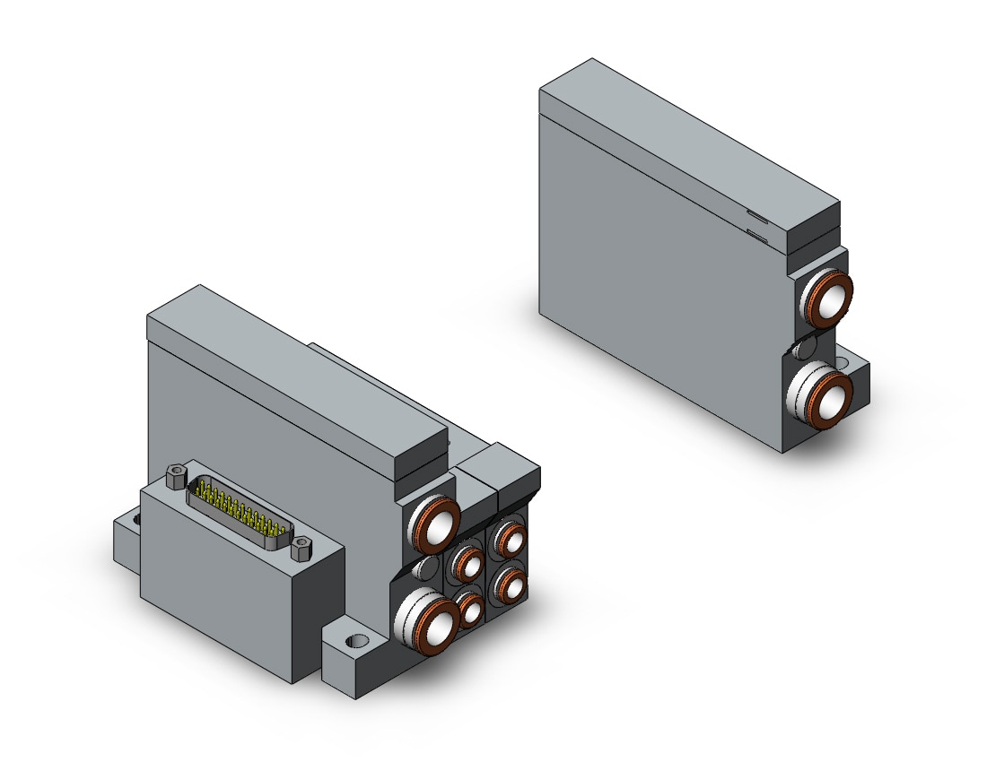 SMC VV5Q21-08C6FU0 mfld, plug-in, vq2000, VV5Q* MANIFOLD VQ 4/5 PORT