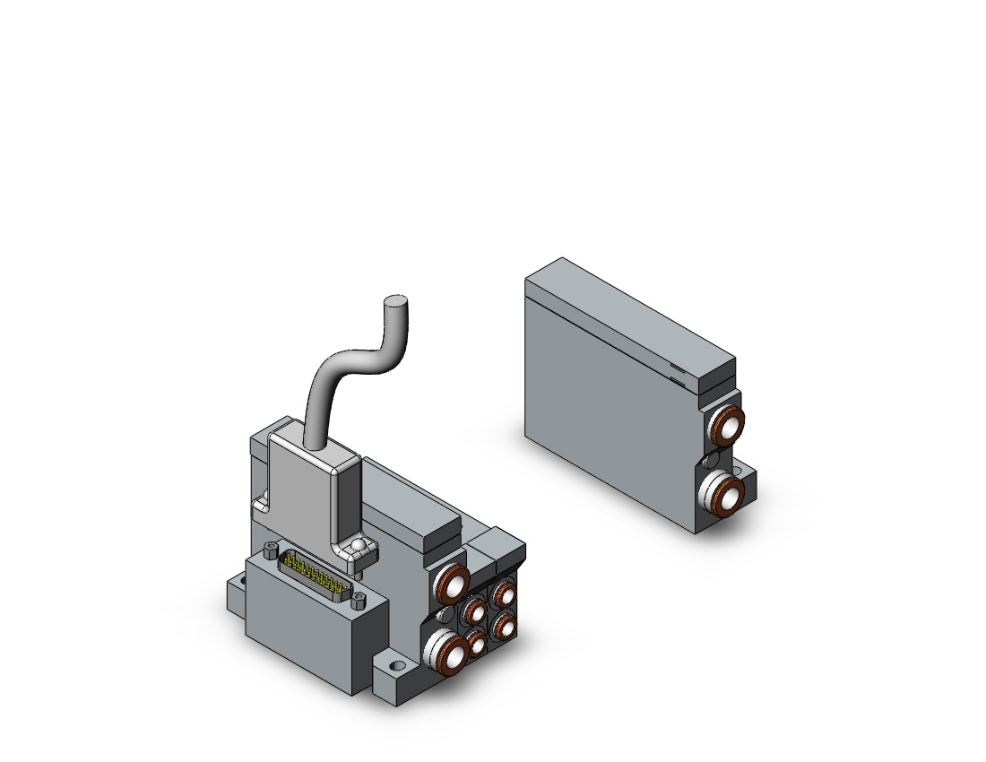 SMC VV5Q21-08N7FU3-Q mfld, plug-in, vq2000, VV5Q* MANIFOLD VQ 4/5 PORT