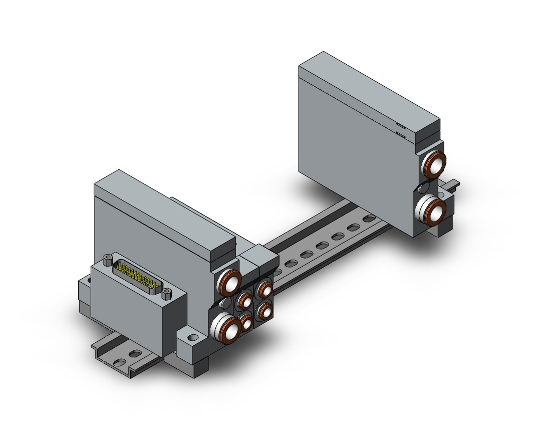 SMC VV5Q21-09C6FU0-D mfld, rlug-in, vq2000, VV5Q* MANIFOLD VQ 4/5 PORT