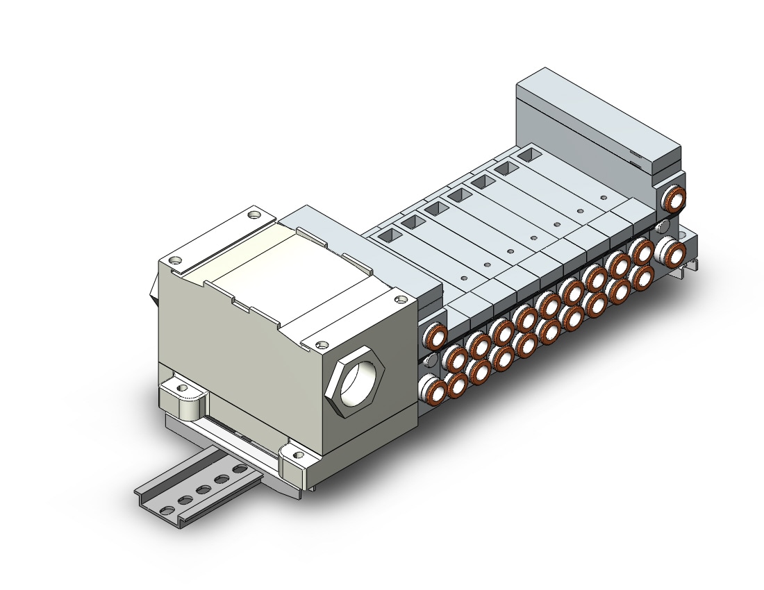 SMC VV5Q21-09C8T0-D mfld, plug-in, VV5Q* MANIFOLD VQ 4/5 PORT