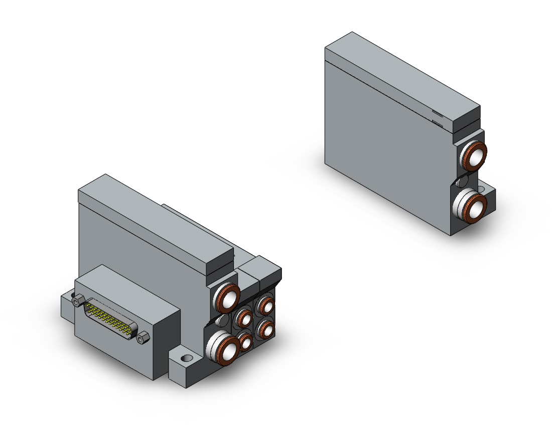 SMC VV5Q21-10C6FS0 mfld, plug-in, vq2000, VV5Q* MANIFOLD VQ 4/5 PORT