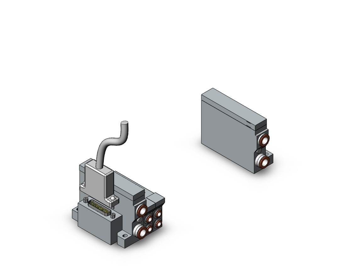 SMC VV5Q21-12C6FU3-Q vv5q manifold, 4/5 PORT SOLENOID VALVE