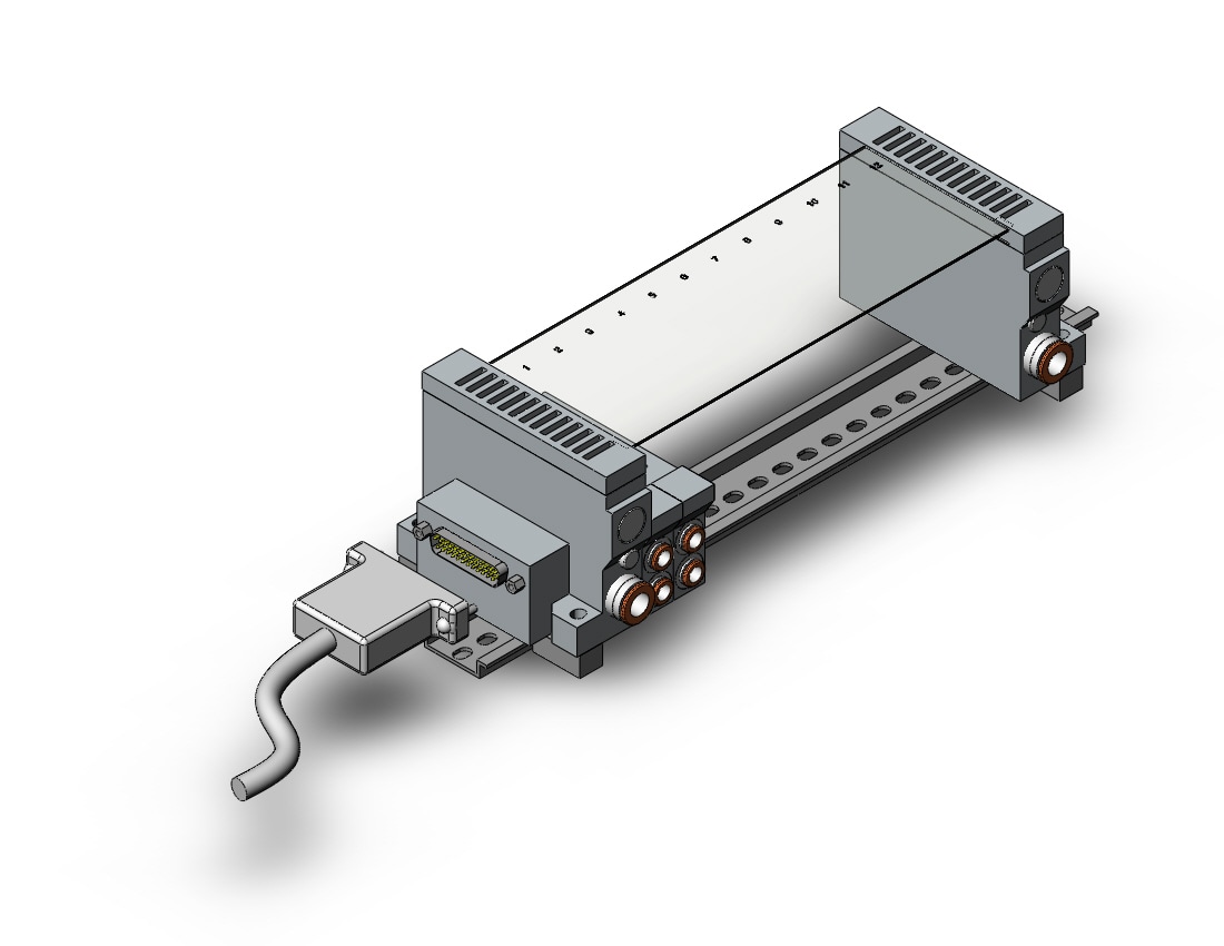 SMC VV5Q21-12N7FS3-DNS-Q vv5q manifold, 4/5 PORT SOLENOID VALVE