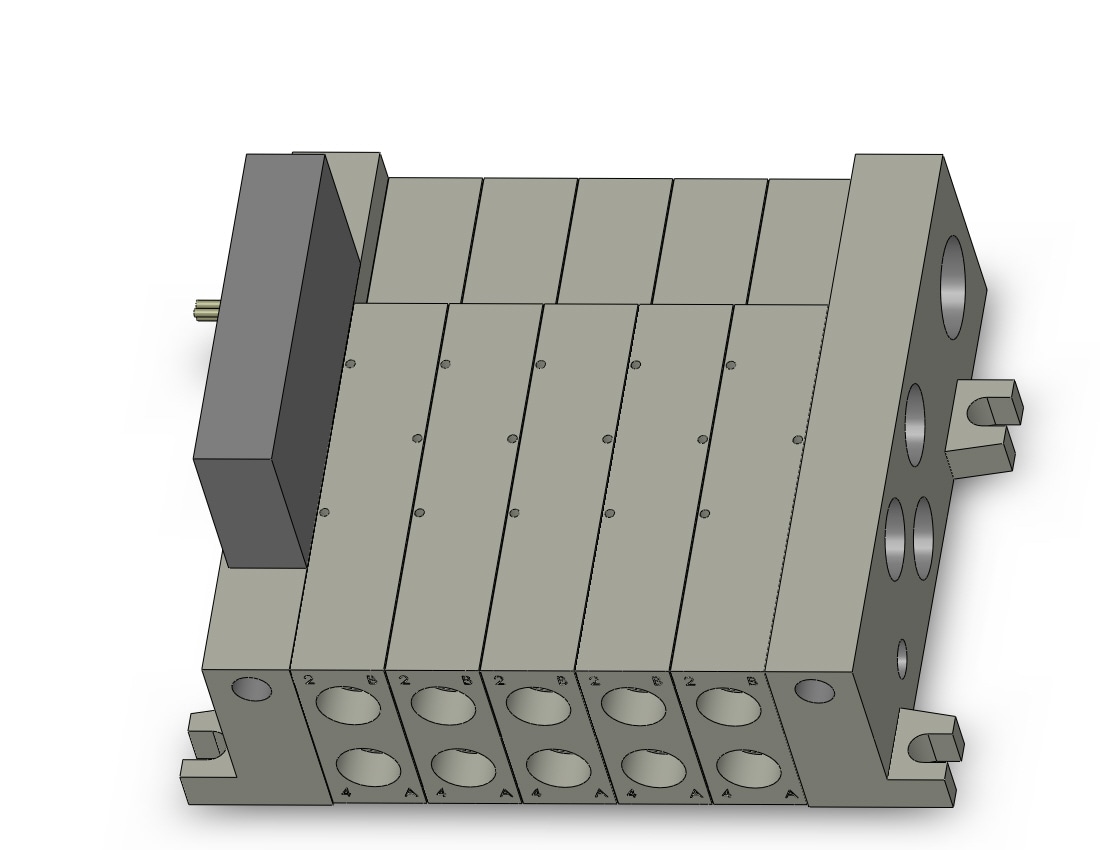 SMC VV5Q41-0503TLD1-SDW vv5q manifold, 4/5 PORT SOLENOID VALVE