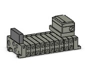 SMC VV5Q41-1003SQ-SD vv5q manifold, 4/5 PORT SOLENOID VALVE