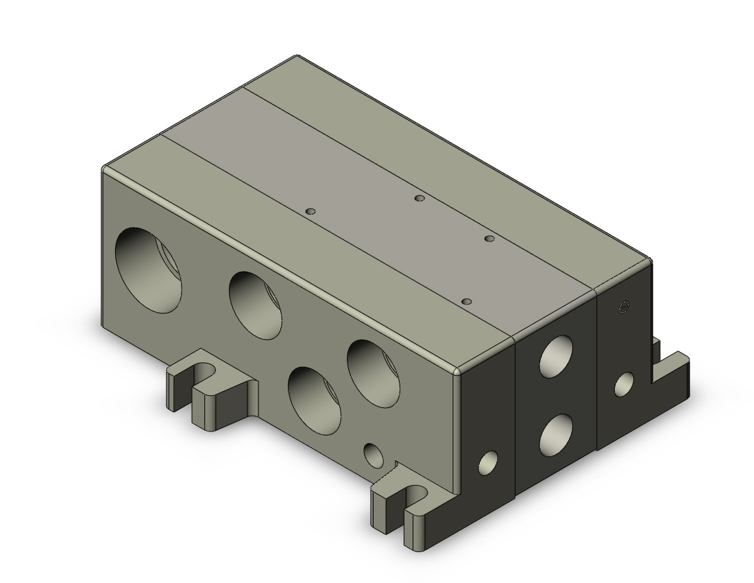 SMC VV5Q51-0103T1 mfld, plug-in, vq5000, VV5Q51/55 MANIFOLD