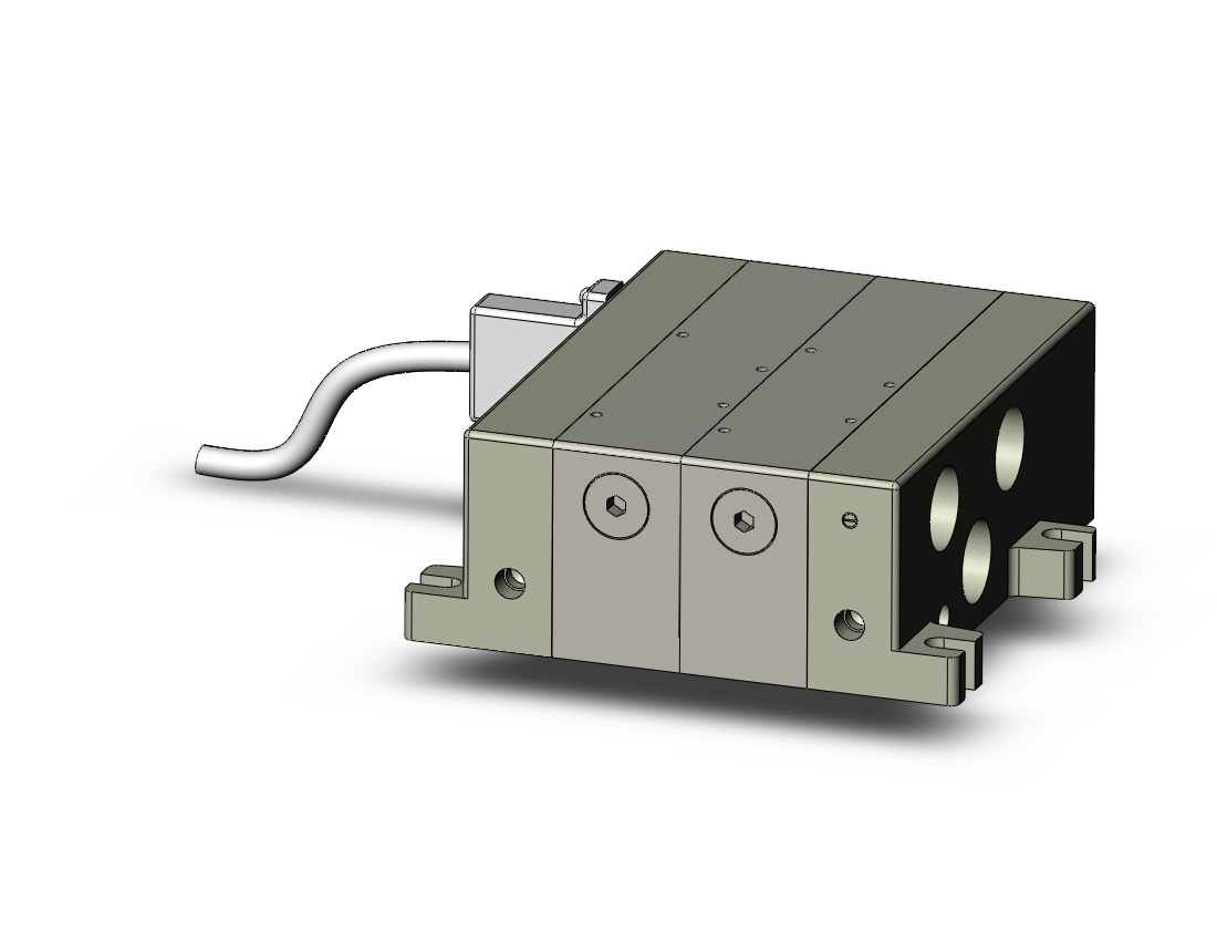 SMC VV5Q51-02BTFD3 vv5q51/55 base mt 1/2, VV5Q51/55 MANIFOLD