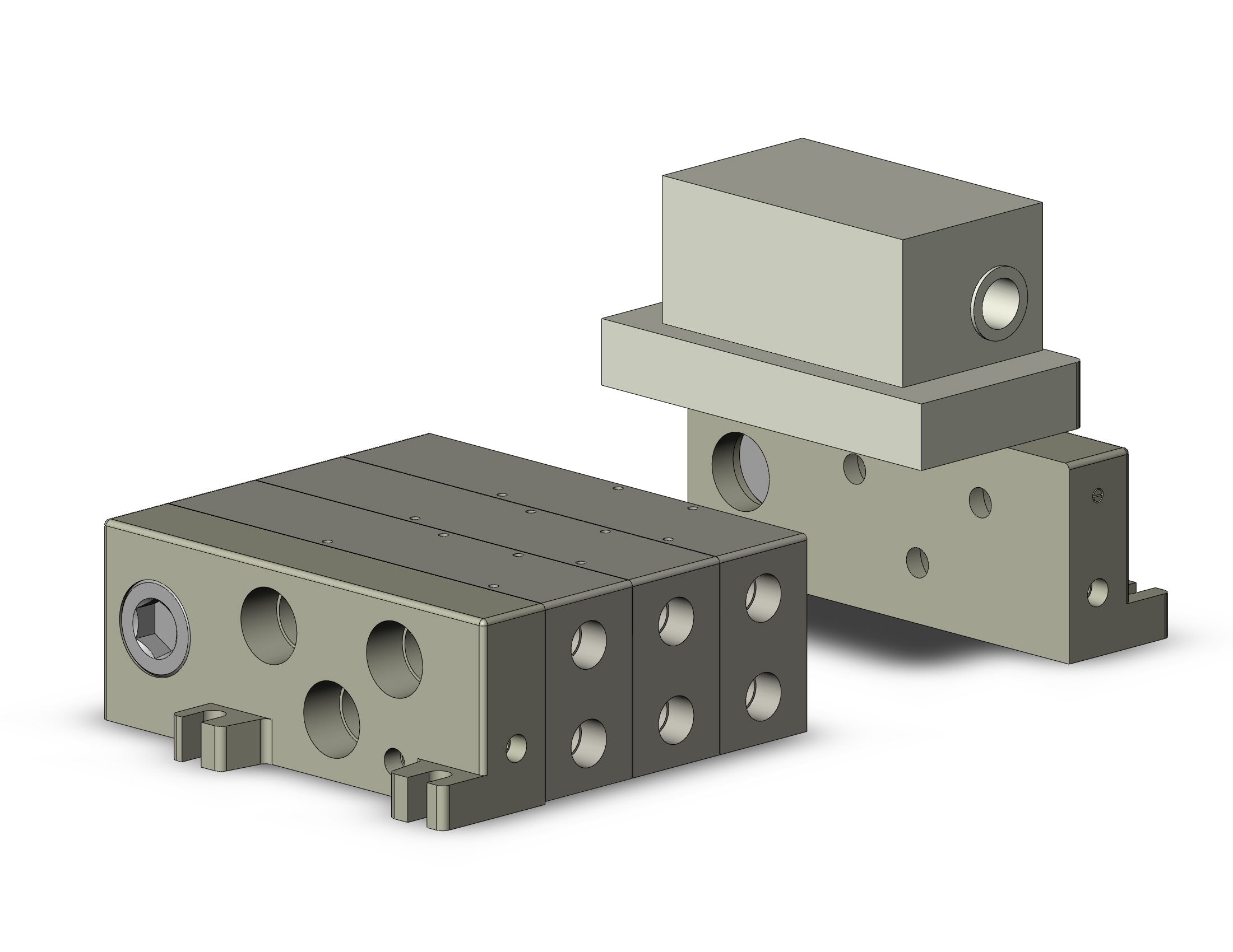 SMC VV5Q51-0503SUQ-W mfld, plug-in, device net, VV5Q51/55 MANIFOLD