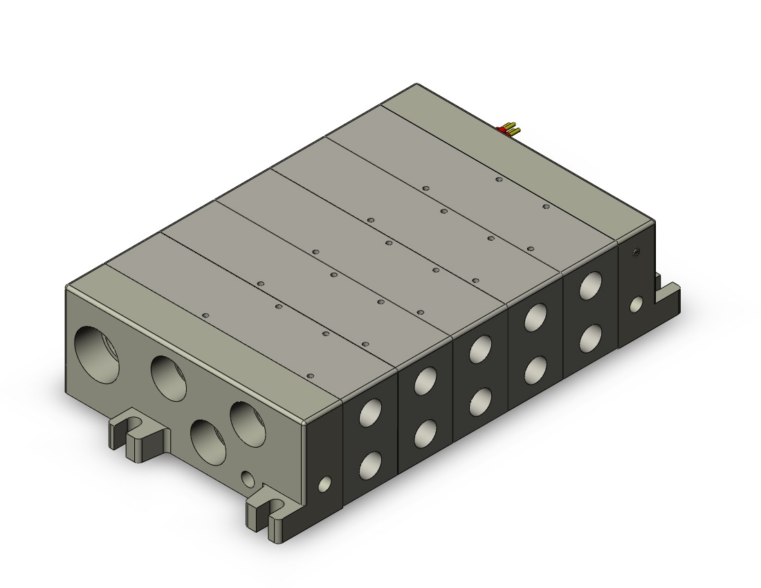 SMC VV5Q51-0503TLU0-W vv5q manifold, 4/5 PORT SOLENOID VALVE