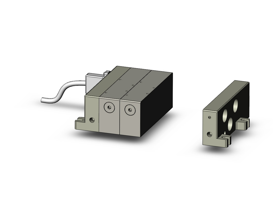 SMC VV5Q51-05BTFD1 mfld, plug-in, vq5000, VV5Q51/55 MANIFOLD