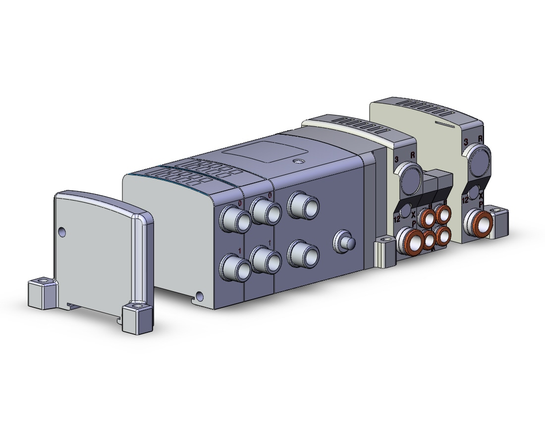 SMC VV5QC11-03C6SDYN42-S vqc manifold, 4/5 PORT SOLENOID VALVE