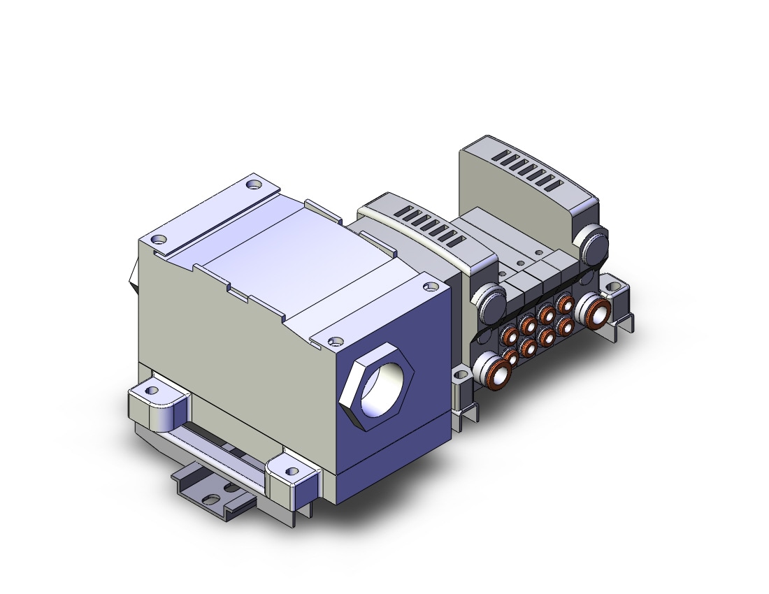 SMC VV5QC11-04C4TD0-BDS vqc manifold, 4/5 PORT SOLENOID VALVE