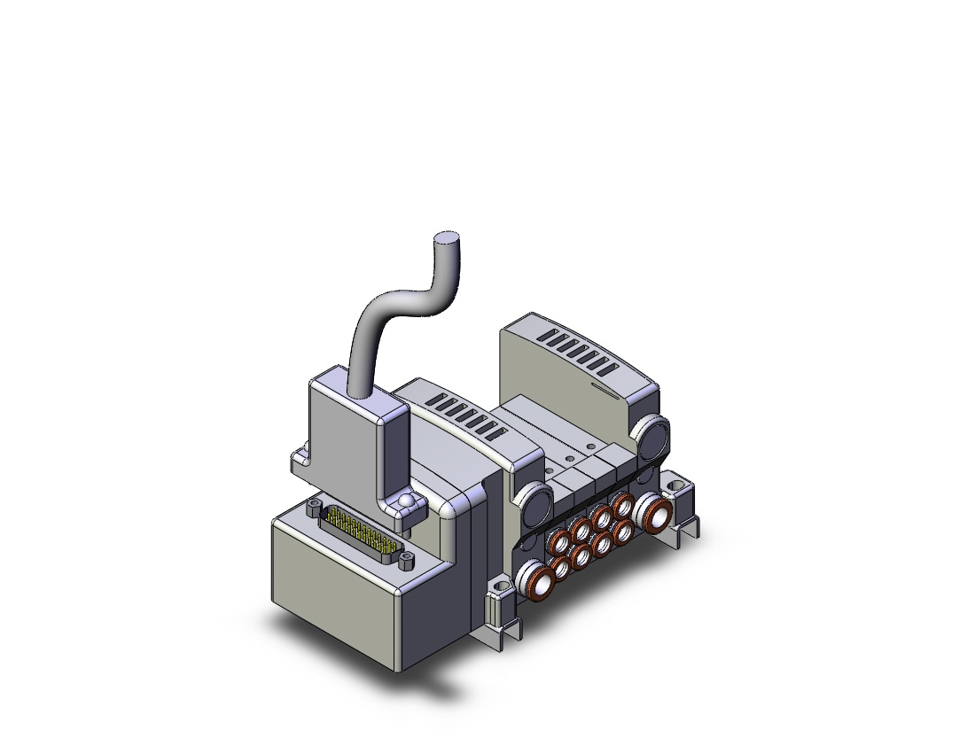 SMC VV5QC11-04N7FD3-D0S vqc manifold, 4/5 PORT SOLENOID VALVE