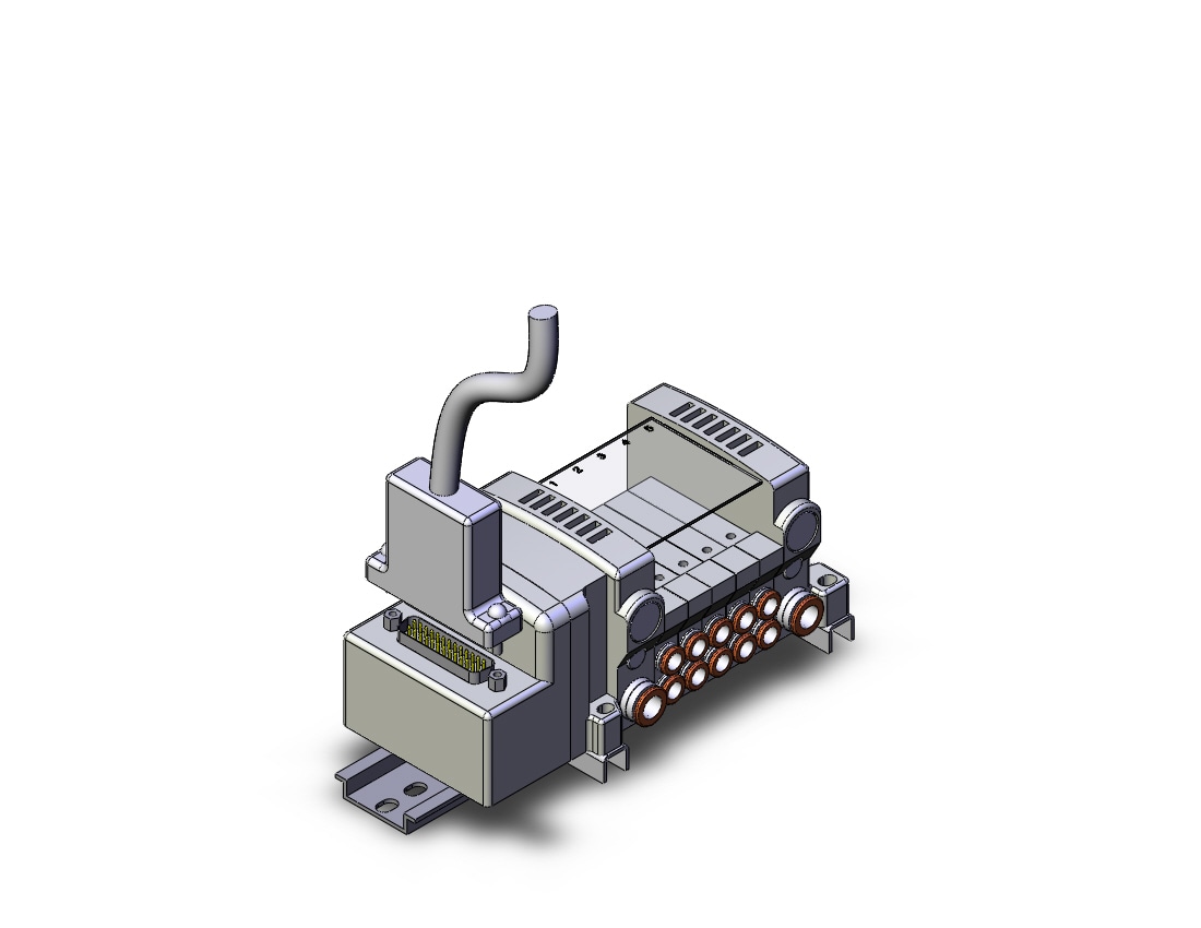 SMC VV5QC11-05C6FD3-DNS vqc manifold, 4/5 PORT SOLENOID VALVE