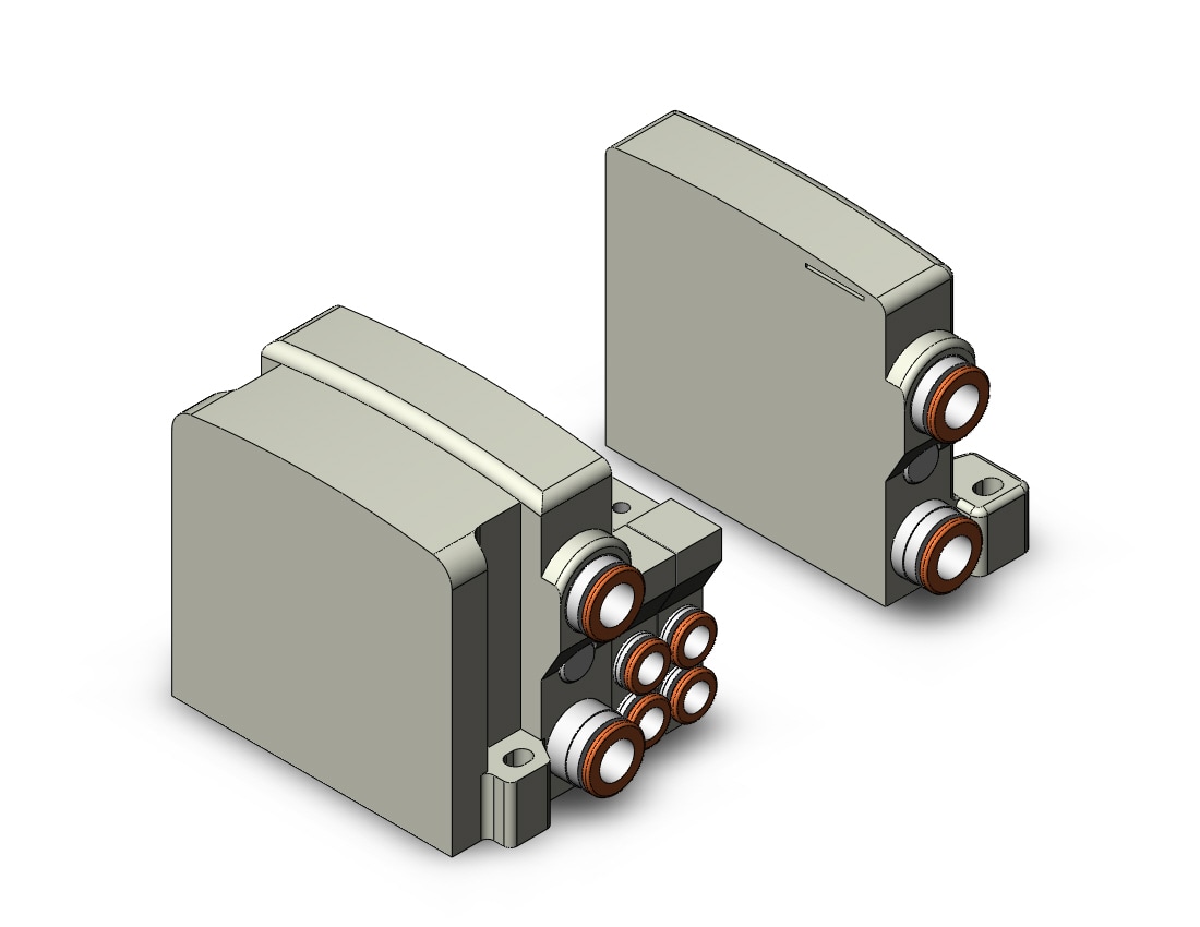 SMC VV5QC11-06C6SEAN mfld, plug-in,, VV5QC11 MANIFOLD VQC 5-PORT