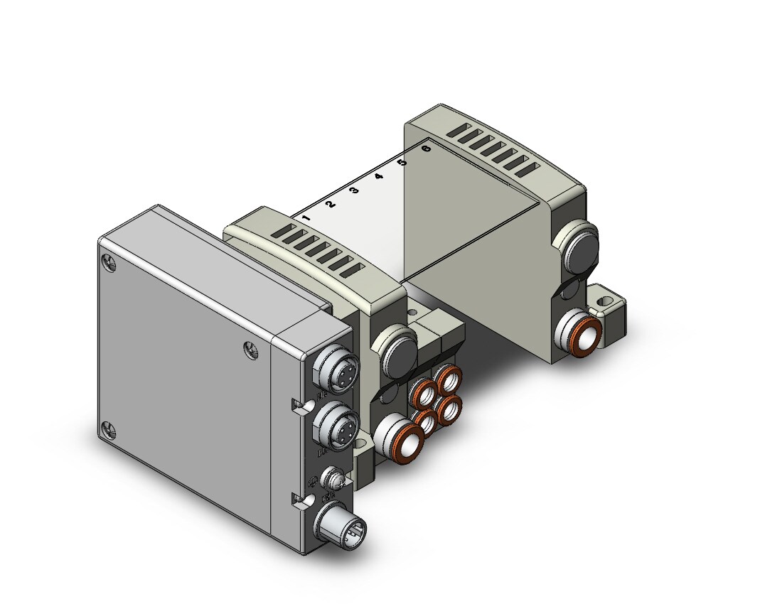 SMC VV5QC11-06N7SDAN-NS vqc manifold, 4/5 PORT SOLENOID VALVE