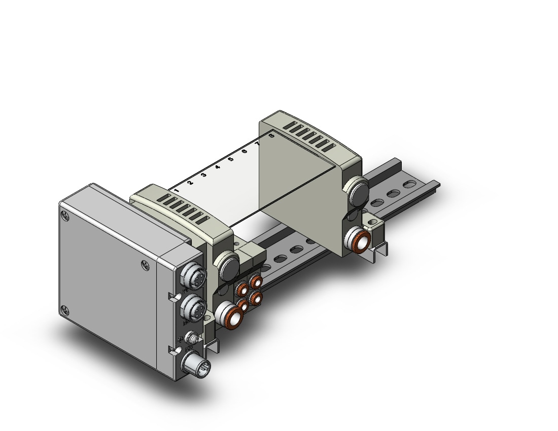 SMC VV5QC11-08C4SDA-BDNS vqc manifold, 4/5 PORT SOLENOID VALVE