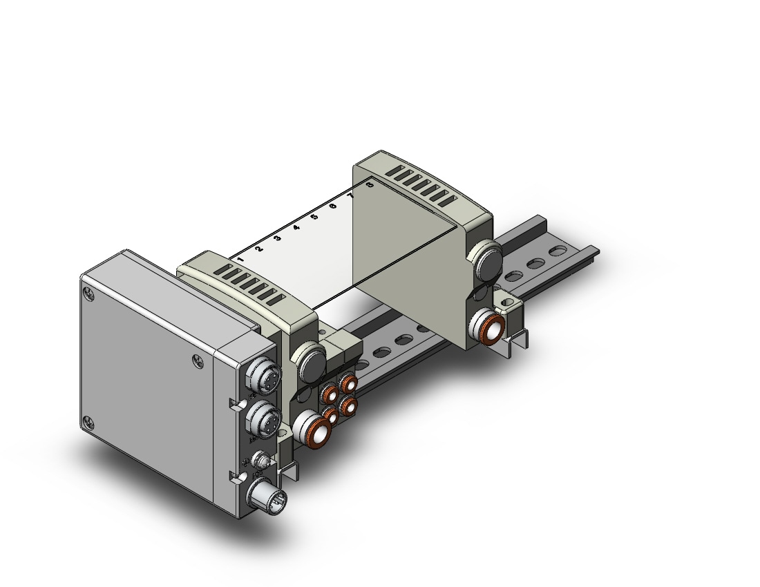 SMC VV5QC11-08C4SDB-BDNS vqc manifold, 4/5 PORT SOLENOID VALVE