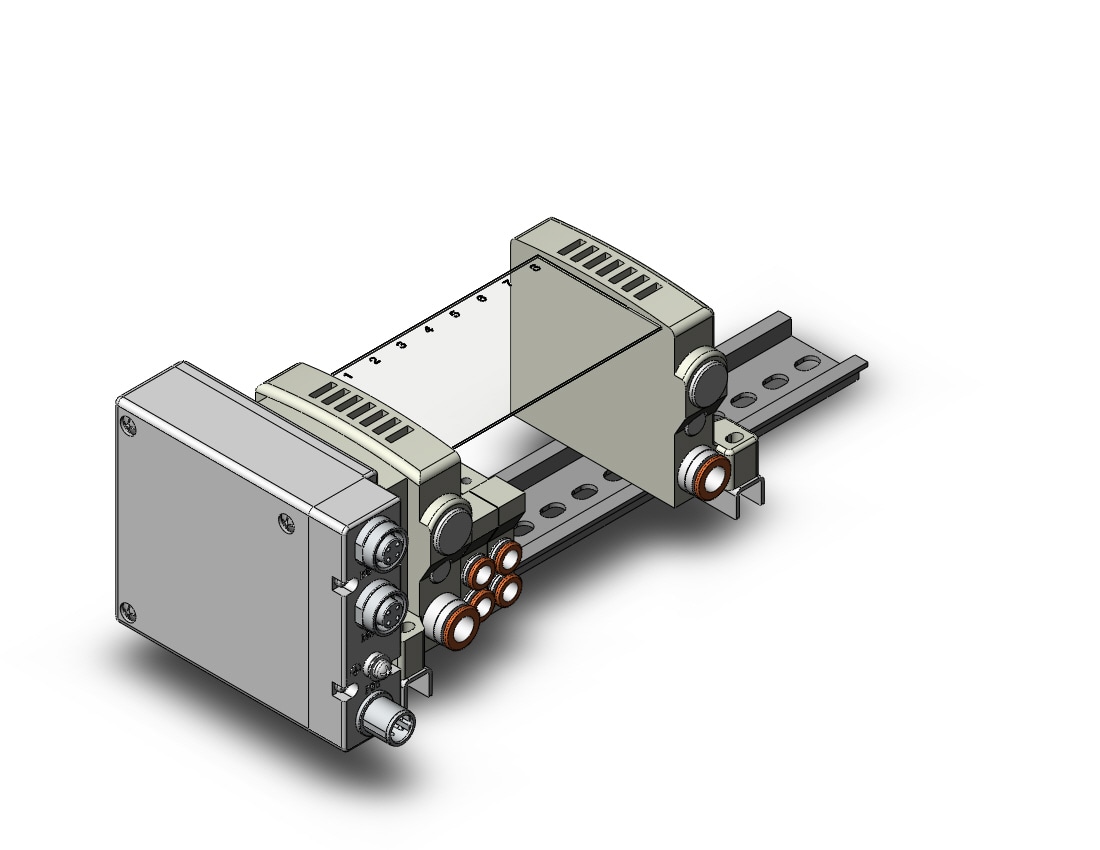 SMC VV5QC11-08C6SDB-BDNS vqc manifold, 4/5 PORT SOLENOID VALVE