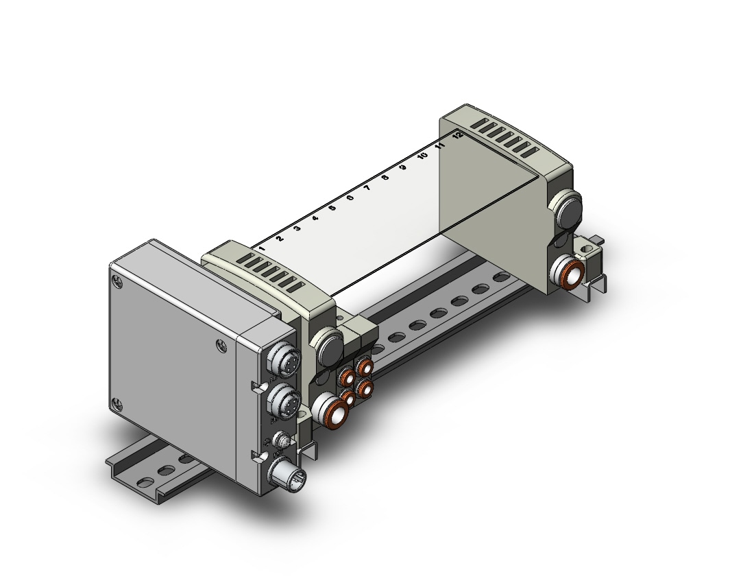 SMC VV5QC11-12C4SDA-BDNS vqc manifold, 4/5 PORT SOLENOID VALVE