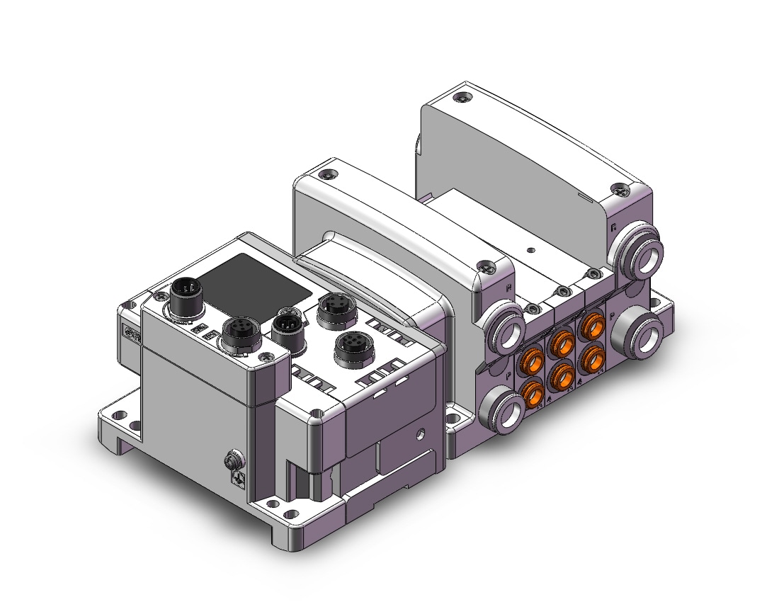 SMC VV5QC21-03N7SD6F2N vqc manifold, 4/5 PORT SOLENOID VALVE