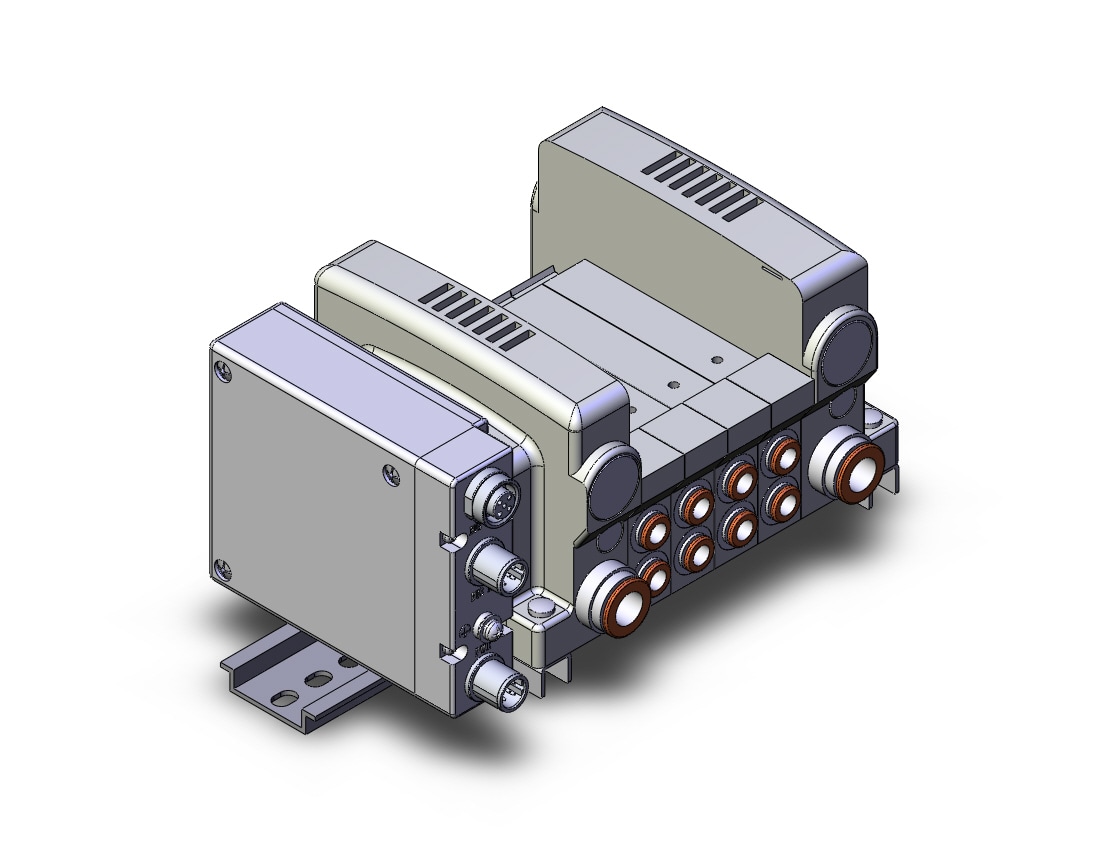 SMC VV5QC21-04N7SEBN-DS vqc manifold, 4/5 PORT SOLENOID VALVE