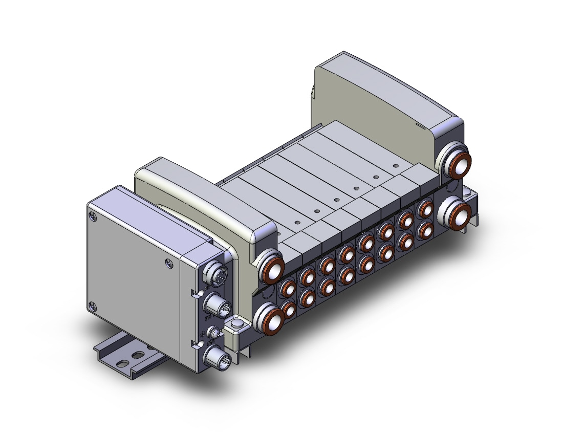 SMC VV5QC21-08N7SEAN-D vqc manifold, 4/5 PORT SOLENOID VALVE