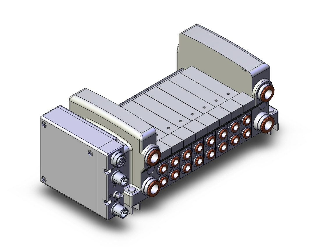 SMC VV5QC21-08N7SEAN-D0 vqc manifold, 4/5 PORT SOLENOID VALVE