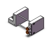 SMC VV100-10FAD1-05U1-N7 manifold, plug-in, SS3Y1 MANIFOLD SY100***