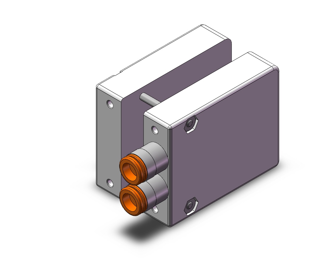 SMC VV100-10FAD2-01U1-N7 manifold, plug-in, 3 PORT SOLENOID VALVE