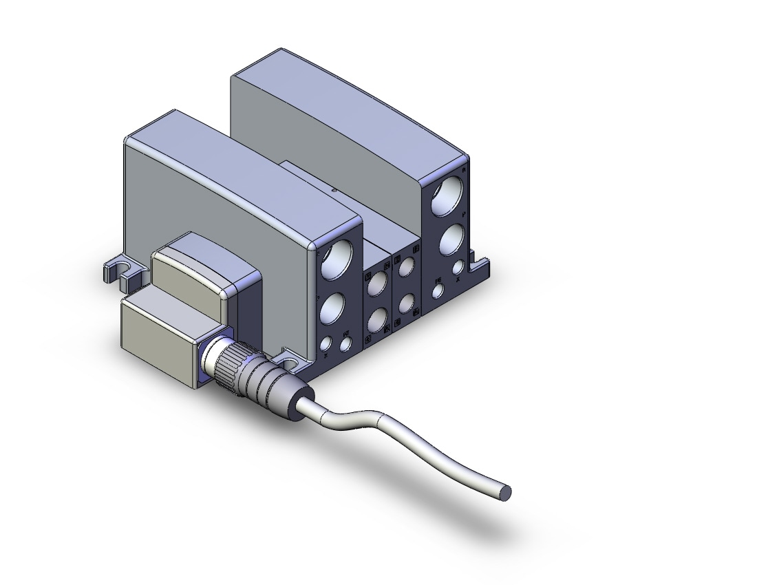 SMC VV5QC41-0203TMD2 vqc manifold, 4/5 PORT SOLENOID VALVE