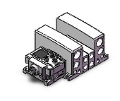 SMC VV5QC41-0203TSD6F3N vqc manifold, 4/5 PORT SOLENOID VALVE