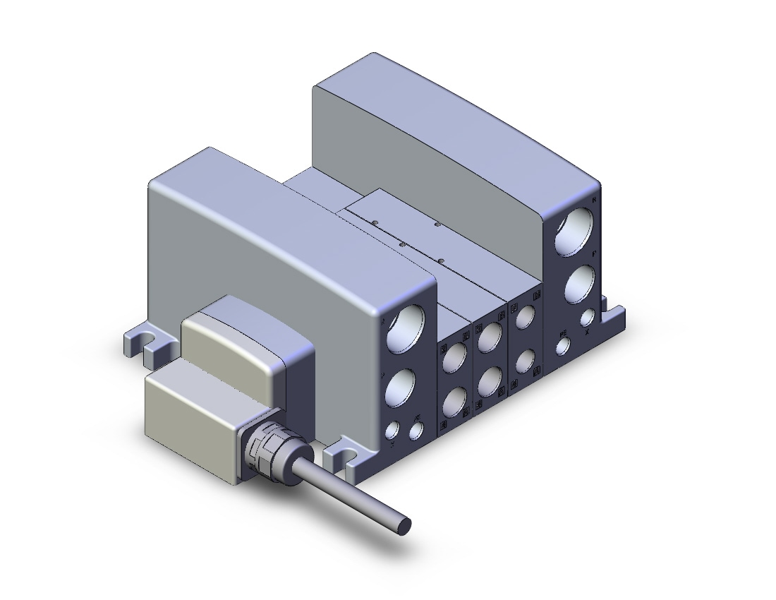 SMC VV5QC41-0303NLD2 vqc manifold, 4/5 PORT SOLENOID VALVE