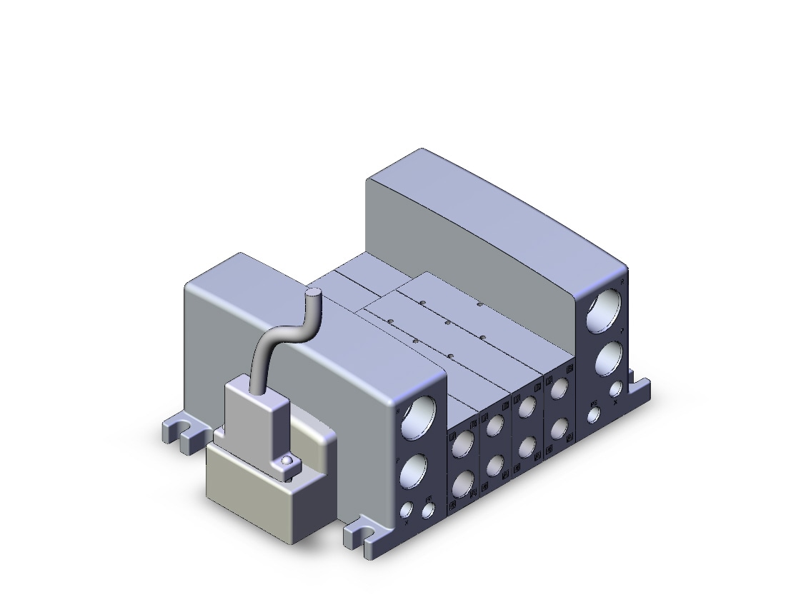 SMC VV5QC41-0403NFD2 vqc manifold, 4/5 PORT SOLENOID VALVE