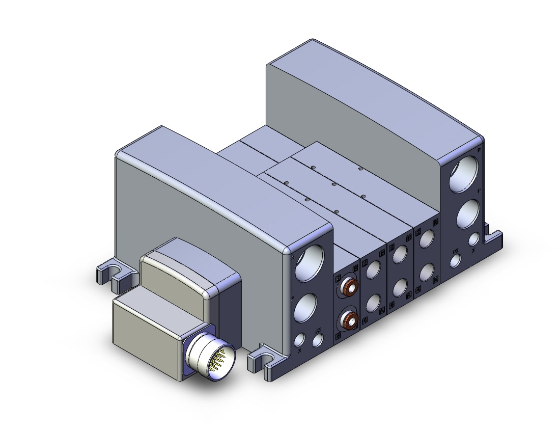 SMC VV5QC41-04N7MD0 vqc manifold, 4/5 PORT SOLENOID VALVE