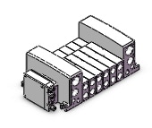 SMC VV5QC41-0603NSEBN vqc manifold, 4/5 PORT SOLENOID VALVE