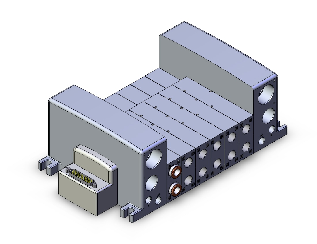 SMC VV5QC41-06N11NFD0 vqc manifold, 4/5 PORT SOLENOID VALVE