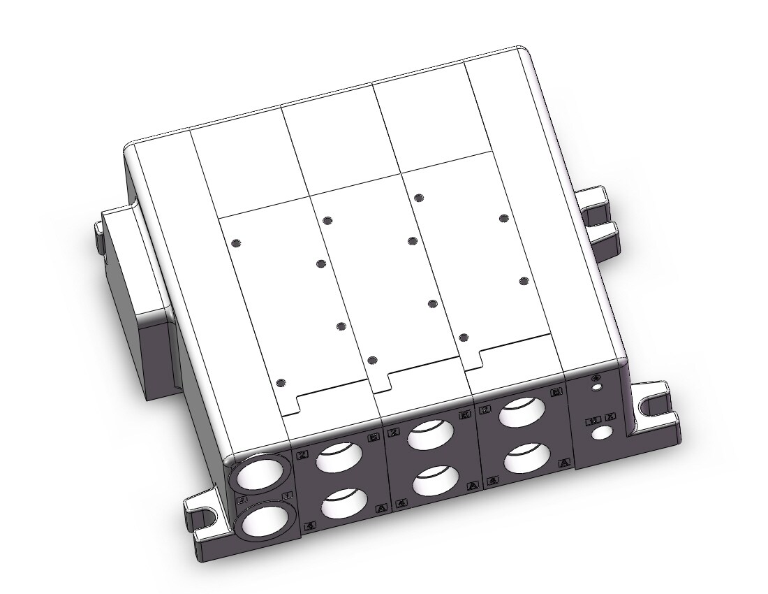 SMC VV5QC51-0304FSD0 manifold, VQC5000 SERIES