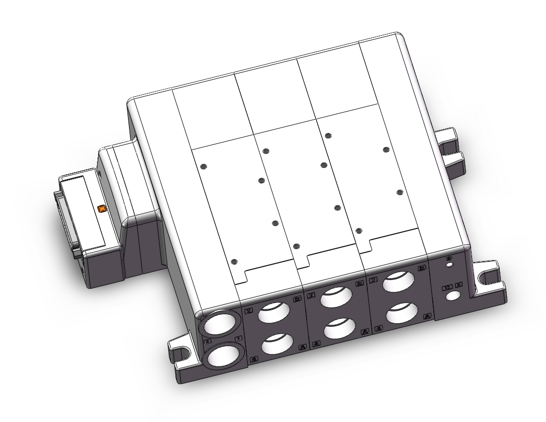 SMC VV5QC51-0304TFD0 manifold, VQC5000 SERIES