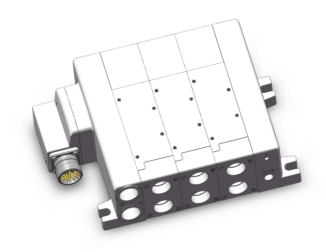 SMC VV5QC51-0304TMD0 manifold, VQC5000 SERIES