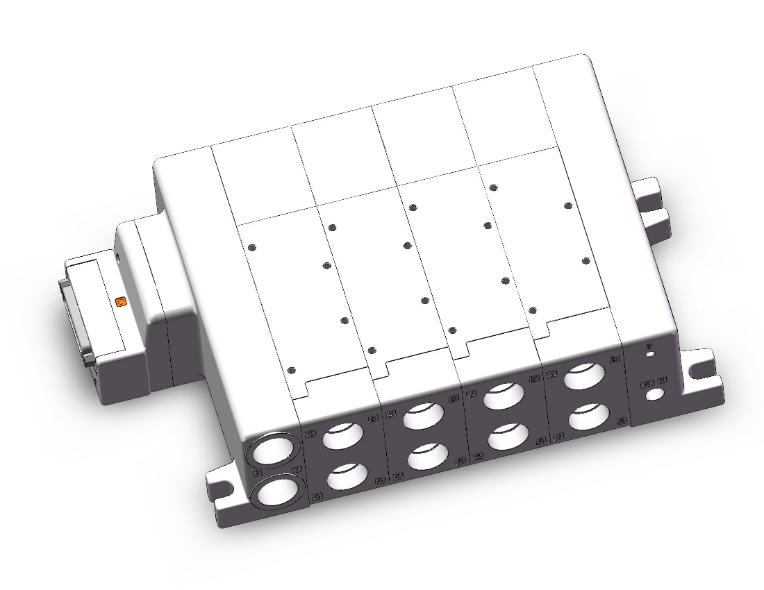 SMC VV5QC51-0404TFD0 manifold, VQC5000 SERIES