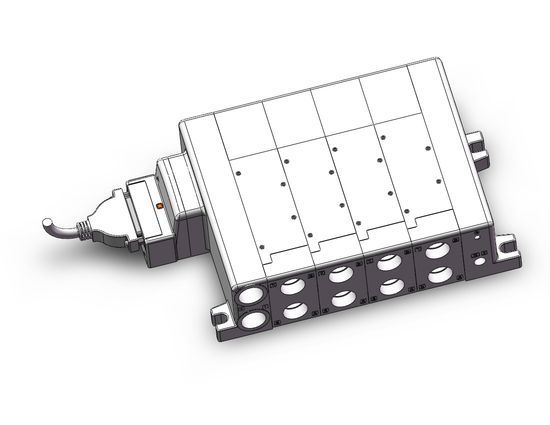 SMC VV5QC51-0404TFD3 manifold, VQC5000 SERIES