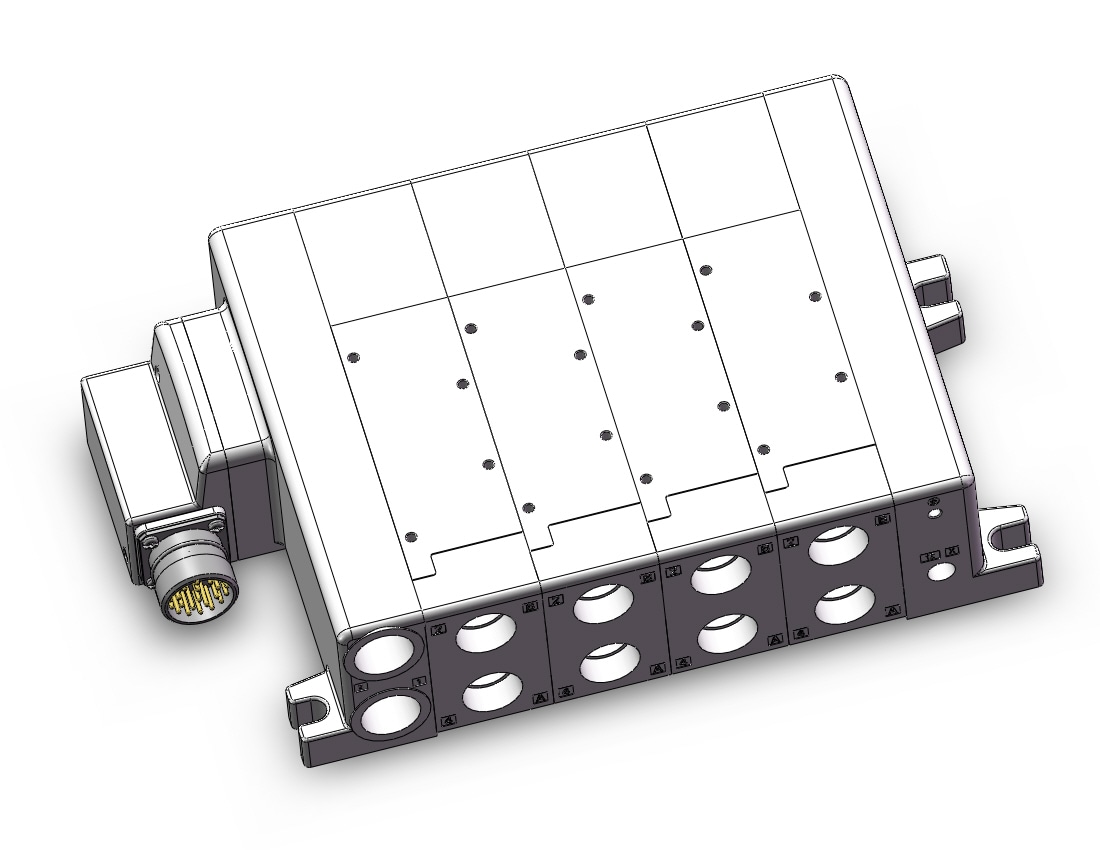 SMC VV5QC51-0404TMD0 manifold, VQC5000 SERIES