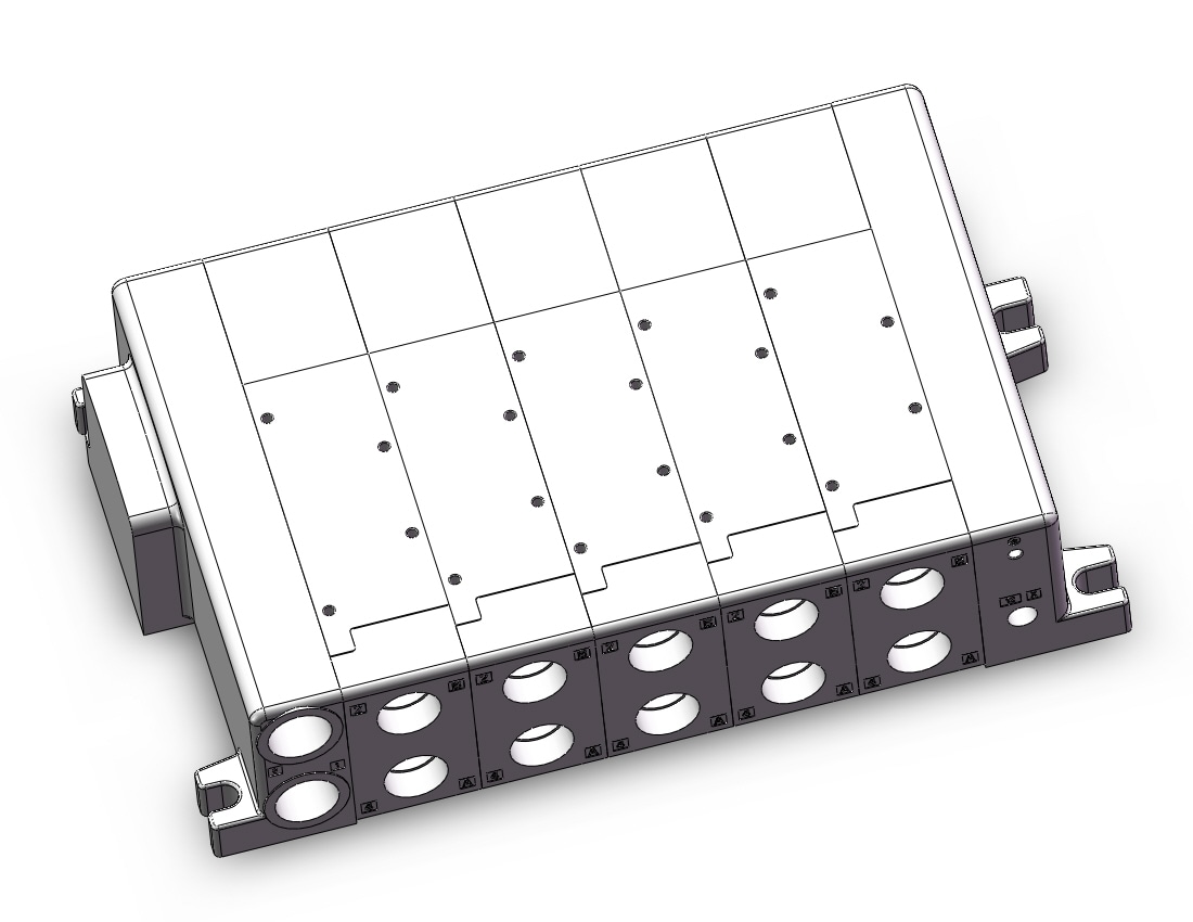 SMC VV5QC51-0504FSD0 manifold base, VQC5000 SERIES