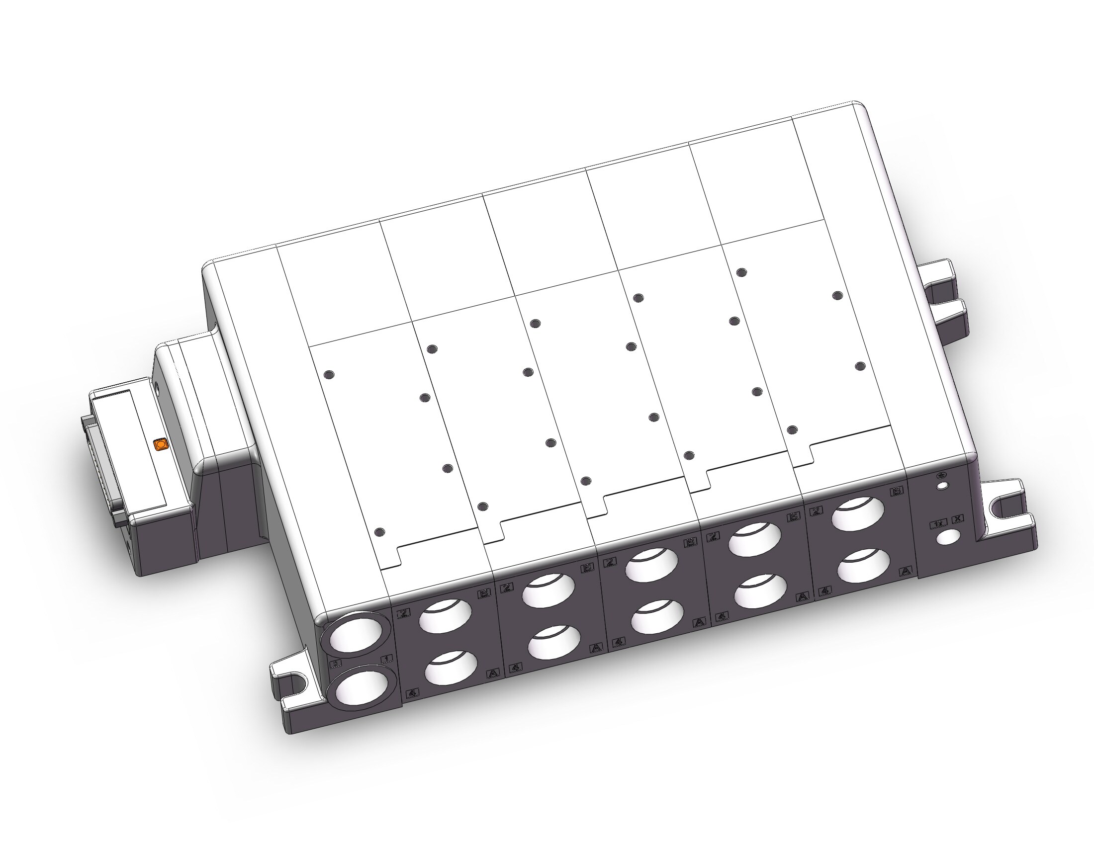 SMC VV5QC51-0504TFD0 manifold, VQC5000 SERIES