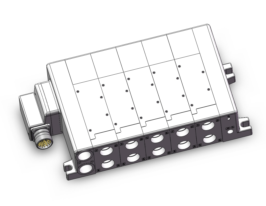 SMC VV5QC51-0504TMD0 manifold, VQC5000 SERIES