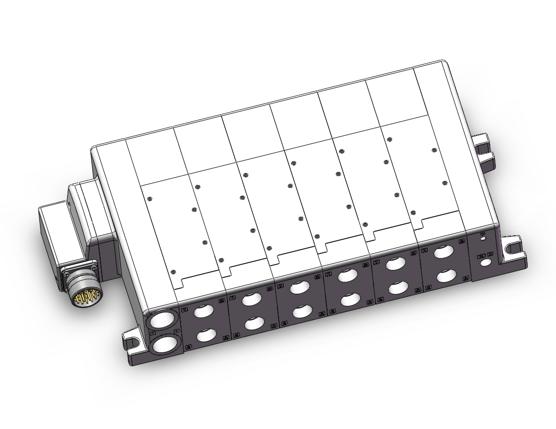 SMC VV5QC51-0603TMD0 manifold, VQC5000 SERIES