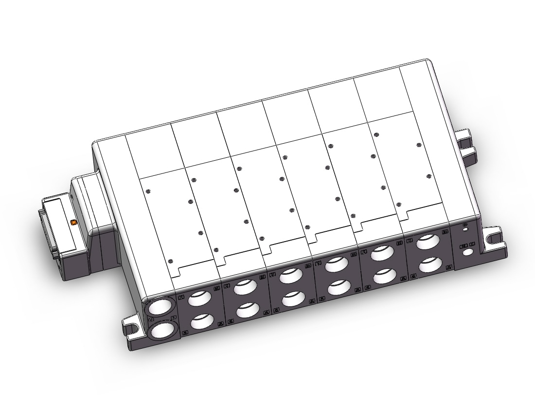 SMC VV5QC51-0604TFD0 manifold, VQC5000 SERIES