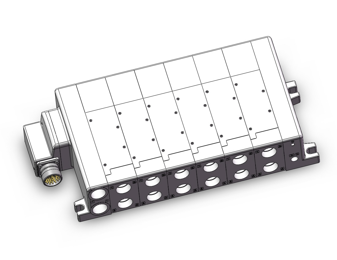 SMC VV5QC51-0604TMD0 manifold, VQC5000 SERIES