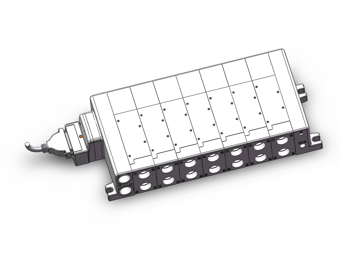 SMC VV5QC51-0704TFD3 manifold, VQC5000 SERIES